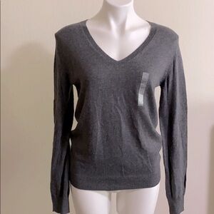 JOE FRESH Gray sweater V-neck size extra small